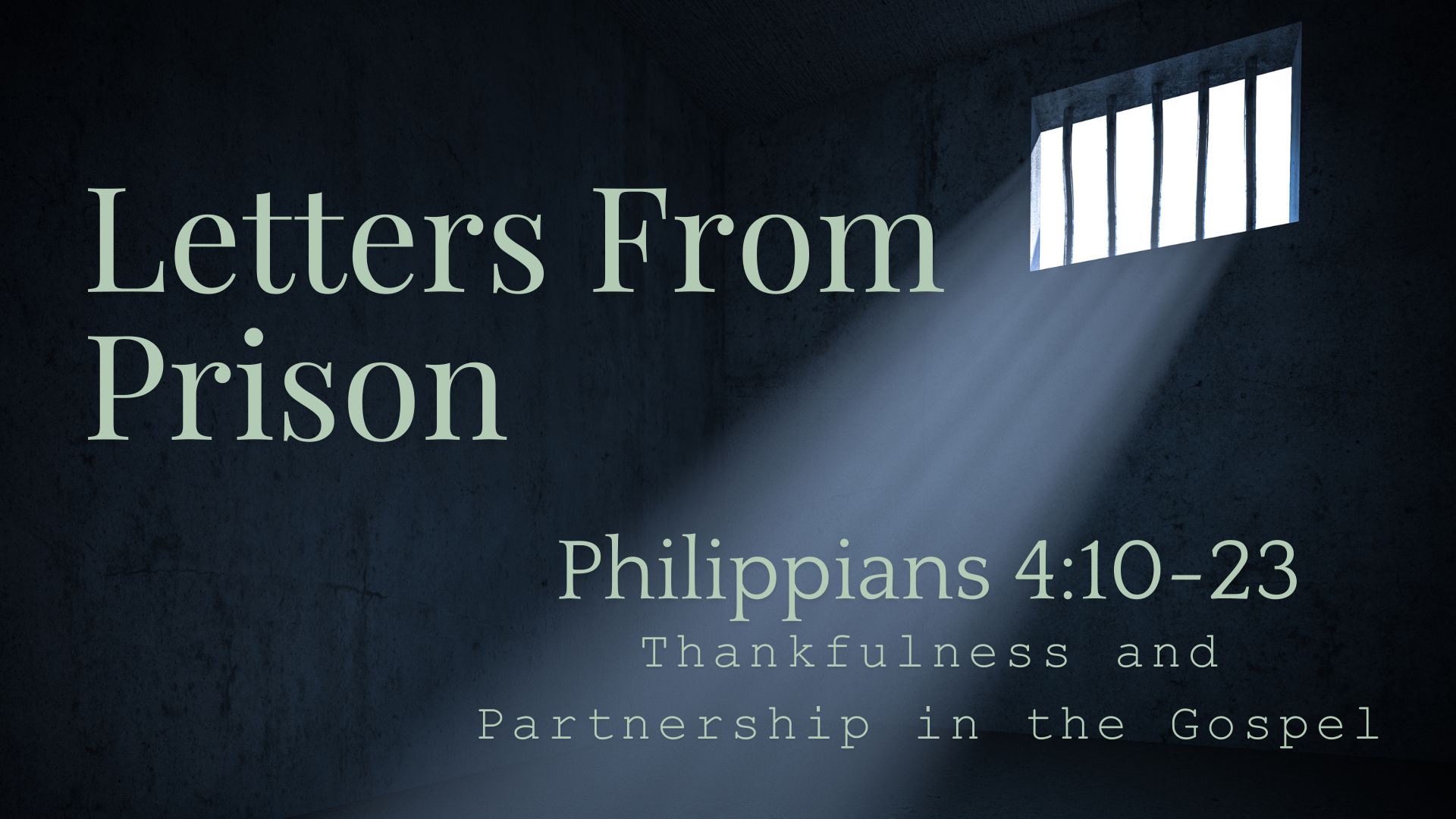 Thankfulness and Partnership in the Gospel