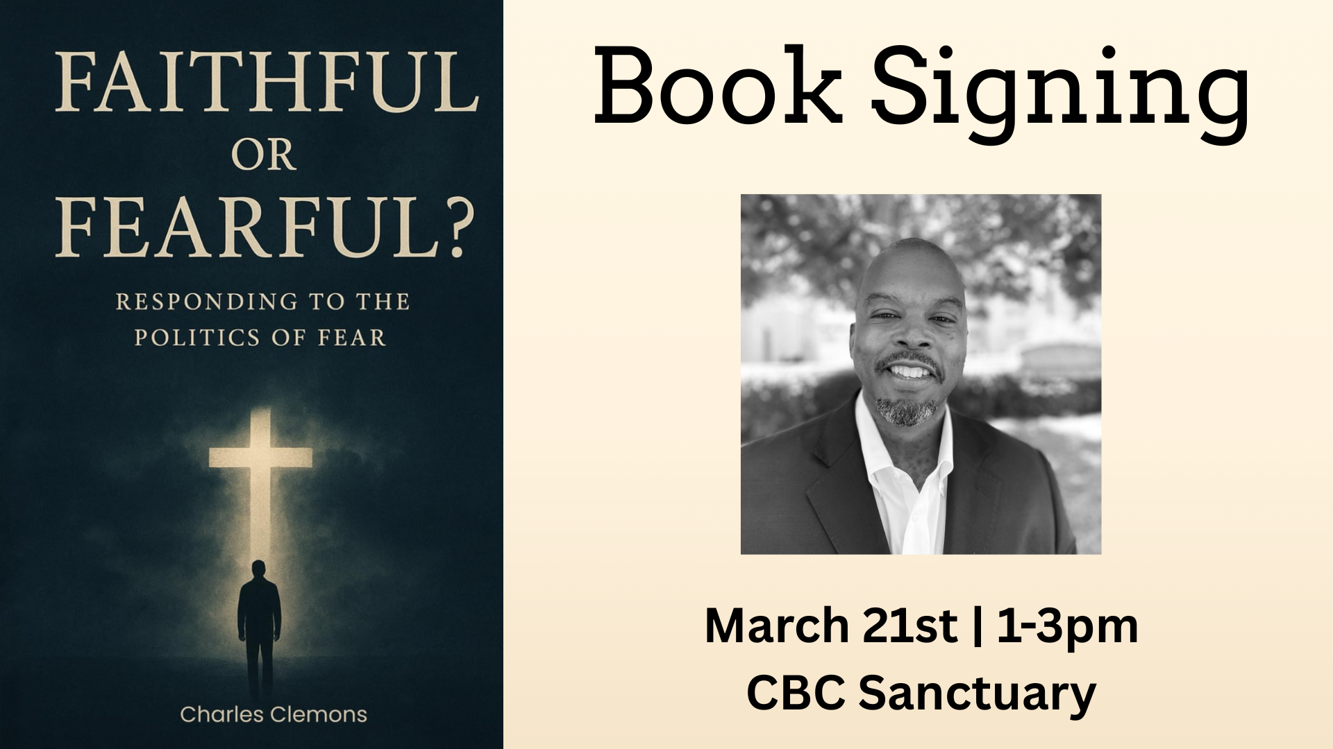 Charles Clemons Book Signing – Faithful or Fearful